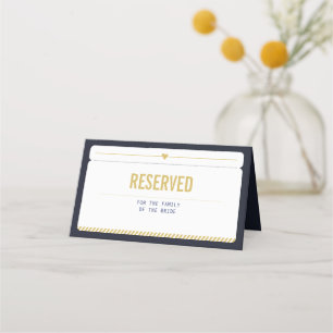 Carte De Placement Panneau de table Mariage réservé
