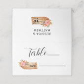 Carte De Placement Panneau Fleurs et bois d'automne (Extérieur déplié)