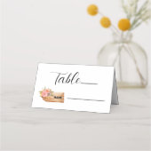 Carte De Placement Panneau Fleurs et bois d'automne (Devant)