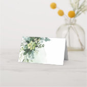 Carte De Placement Pape végétale douce Mariage Succulente Florale (Dos)