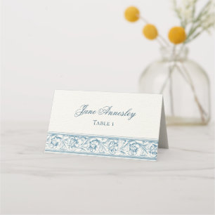 Carte De Placement Papier à calligraphie baroque décoratif élégant no