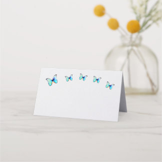 Carte De Placement Papillon bleu