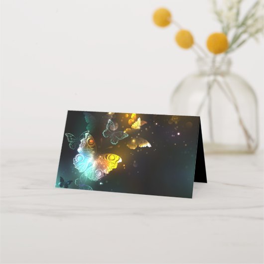 Carte De Placement Papillon lumineux et papillons de nuit (Devant)