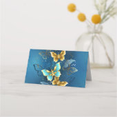 Carte De Placement Papillons dorés (Dos)