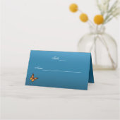 Carte De Placement Papillons Monarque Blue Ombre (Dos)