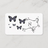 Carte De Placement Papillons Violets (Devant)
