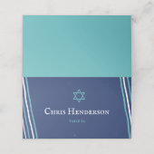 Carte De Placement Pâque turquoise (Extérieur déplié)