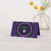 Carte De Placement Parapluie violet & coeurs .7 (Dos)