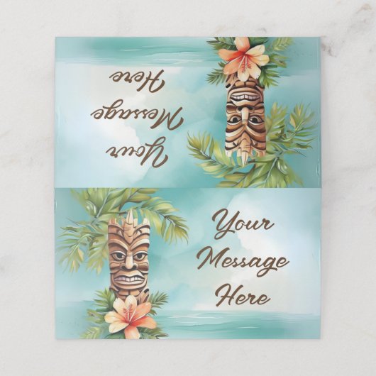 Carte De Placement Parti Tropical Tiki (Extérieur déplié)