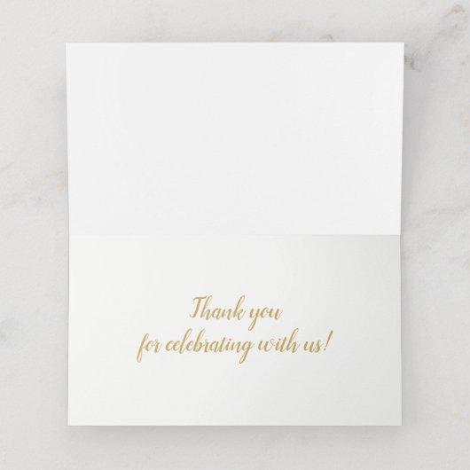 Carte De Placement Parties scintillant d'argent SparkGrey Escort Plac (Intérieur déplié)