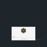 Carte De Placement Parties scintillant d'or Monogram Poker Chip Casin<br><div class="desc">Célébrez dans le style avec ces cartes mariages design et très tendance. Le design est facile à personnaliser avec votre libellé d'événement spécial et vos invités seront ravis quand ils verront ces cartes de lieux fabuleuses. Les éléments mariages correspondants se trouvent dans la collection.</div>
