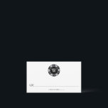 Carte De Placement Parties scintillant en argent Monogram Poker Chip<br><div class="desc">Célébrez dans le style avec ces cartes mariages design et très tendance. Le design est facile à personnaliser avec votre libellé d'événement spécial et vos invités seront ravis quand ils verront ces cartes de lieux fabuleuses. Les éléments mariages correspondants se trouvent dans la collection.</div>