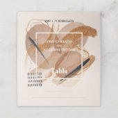 Carte De Placement Parties scintillant en cuivre de couleur marron en (Extérieur déplié)