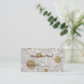 Carte De Placement Parties scintillant festive Bonne année (Debout devant)