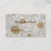 Carte De Placement Parties scintillant festive Bonne année (Devant)