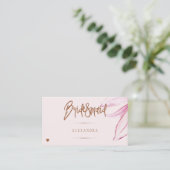 Carte De Placement Parties scintillant florale script brunch nuptiale (Debout devant)