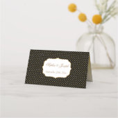 Carte De Placement Parties scintillant & Gold Halloween Skeleton Keys (Dos)