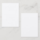 Carte De Placement Pas De Publication Sur Les Médias Sociaux Blanche  (Devant / Derrière)