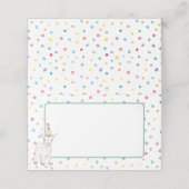 Carte De Placement Pastel Chèvre Confetti Blond Anniversaire Carte Pl (Extérieur déplié)