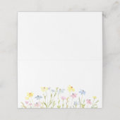 Carte De Placement Pastel Fleurs sauvages (Extérieur déplié)