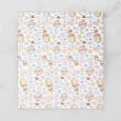 Carte De Placement Patters de Whimsical Watercolor (Extérieur déplié)