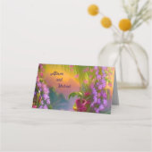 Carte De Placement Paysage Imaginaire, tropical et onirique - mariage (Devant)