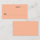 Carte De Placement Peach Escort Place Card (Devant / Derrière)