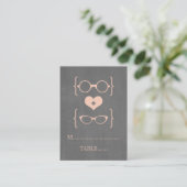Carte De Placement Peach Geeky Glaces Chalkboard Plaques (Debout devant)