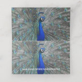 CARTE DE PLACEMENT PEACOCK PHOTO TABLE CARTE DE PLACE (Intérieur déplié)