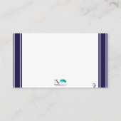 Carte De Placement Peacock Precit en Purple Turquoise et vert Place C (Dos)