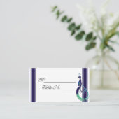 Carte De Placement Peacock Precit en Purple Turquoise et vert Place C (Debout devant)