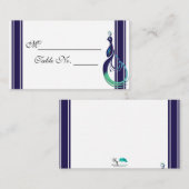 Carte De Placement Peacock Precit en Purple Turquoise et vert Place C (Devant / Derrière)