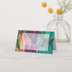 Carte De Placement Peinture Abstraite acrylique