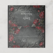 Carte De Placement Peonies gothiques baroques (Extérieur déplié)