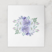 Carte De Placement Peonies violettes et blanches devant (Extérieur déplié)