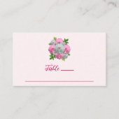 Carte De Placement Peony Bouquet Mariage (Devant)