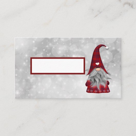 Carte De Placement Père Noël de Noël (Devant)