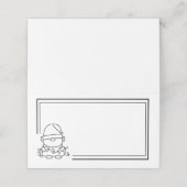 Carte De Placement Père Noël Little Elf (Extérieur déplié)