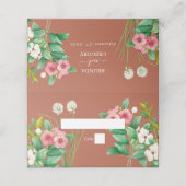 Carte De Placement Périwinkle Burnt Orange Terracotta Mariage (Extérieur déplié)