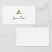 Carte De Placement Personalized Folk Floral Wedding Place Card (Devant / Derrière)