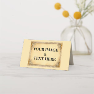 Carte De Placement Personnalisé Personnalisé Votre Propre Photo & Tex