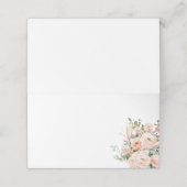 Carte De Placement Pétales Et Bureau Du Mariage (Extérieur déplié)