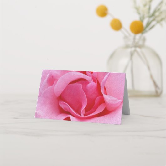 Carte De Placement Pétales roses (Devant)