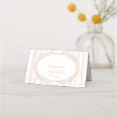 Carte De Placement Petals and Prosecco Bridal Shower Place Card (Dos)