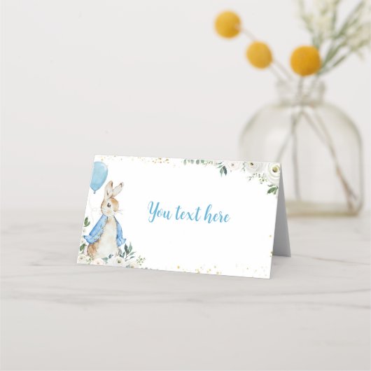 Carte De Placement Peter Rabbit Place Card Anniversaire Fête (Devant)
