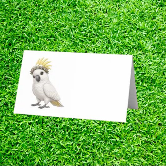 Carte De Placement Petit Cacatoès Fantaisiste