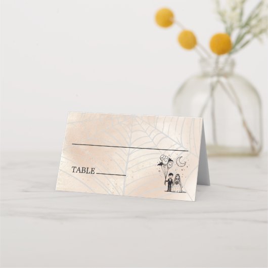 Carte De Placement Petit couple éffrayant (Devant)