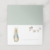 Carte De Placement Petit Lapin Buffet à Remplir (Extérieur déplié)