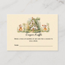 Petite fille souris Baby shower Déchets Raffle