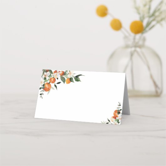 Carte De Placement Petites oranges (Devant)